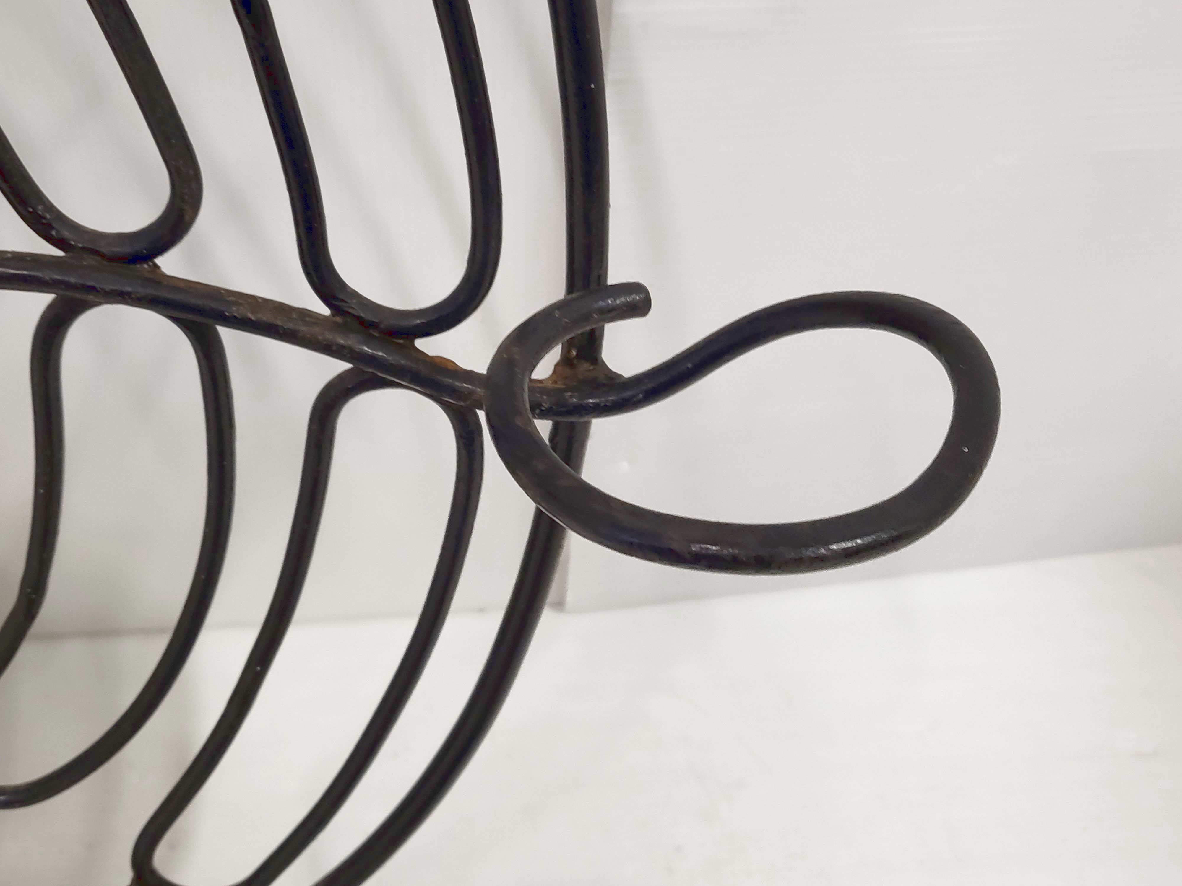 Vintage plant-bearing mirror in art nouveau style