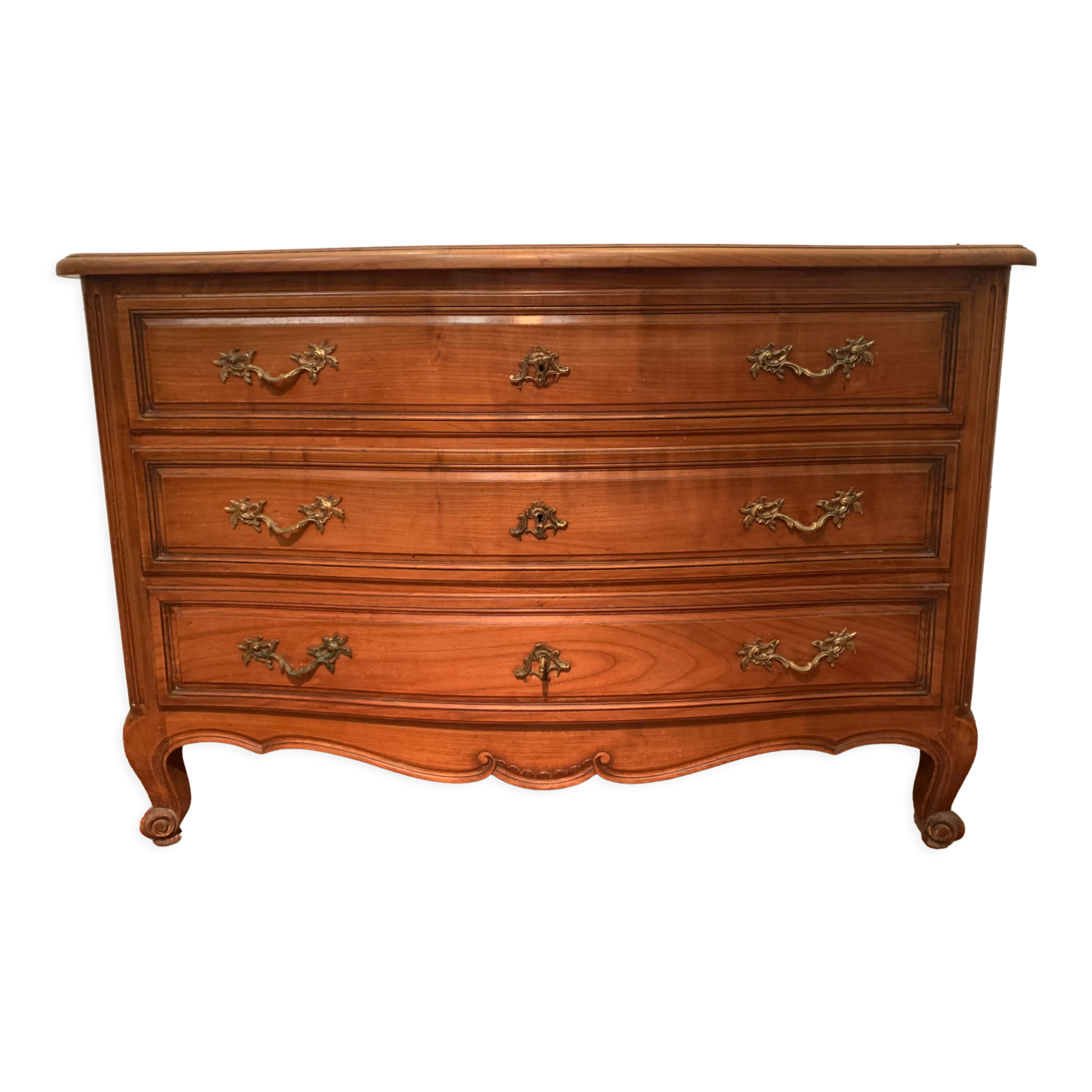 Chest of drawers with curved façade of Provencal style XX century