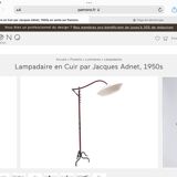 1950s iron floor lamp