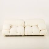 Camaleonda Sofa by Mario Bellini renovated in linen upholstery