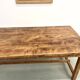 Antique farmhouse table in solid cherry wood