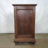 Bedside table carved in oak