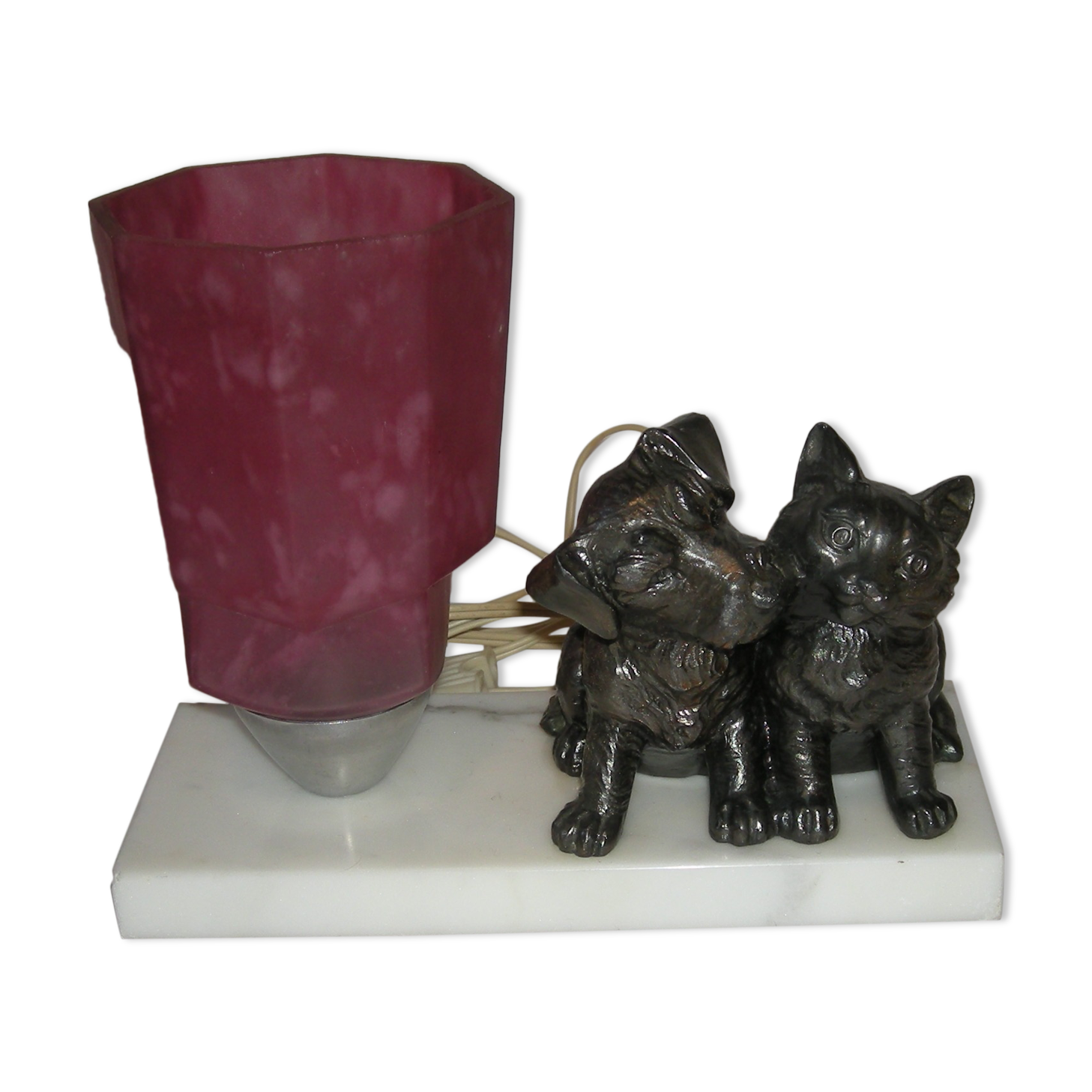 Lamp dog cat from the 40s - 50s