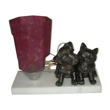 Lamp dog cat from the 40s - 50s