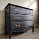 Vintage black chest of drawers