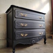 Commode vintage noire