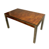 Dining table elm magnifying glass