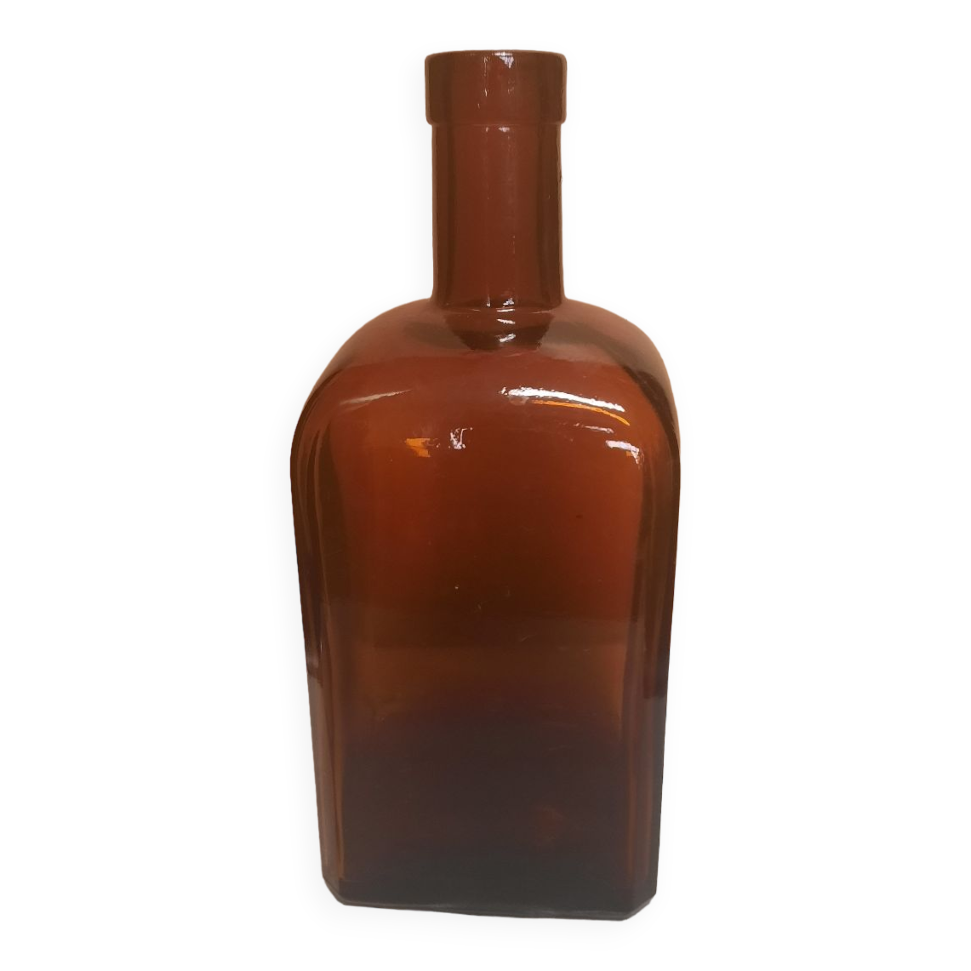 Amber glass bottle