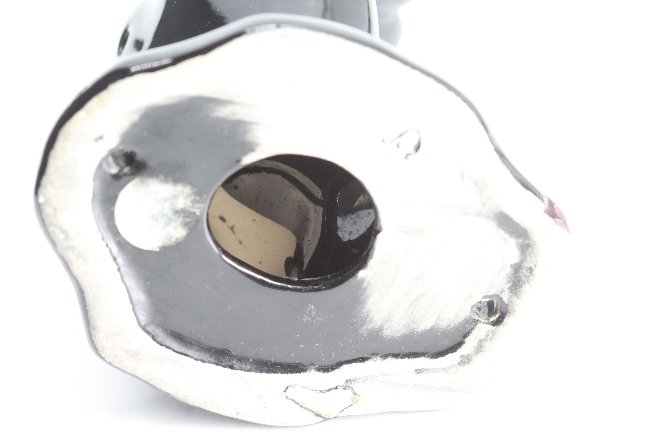 Black hand soap holder