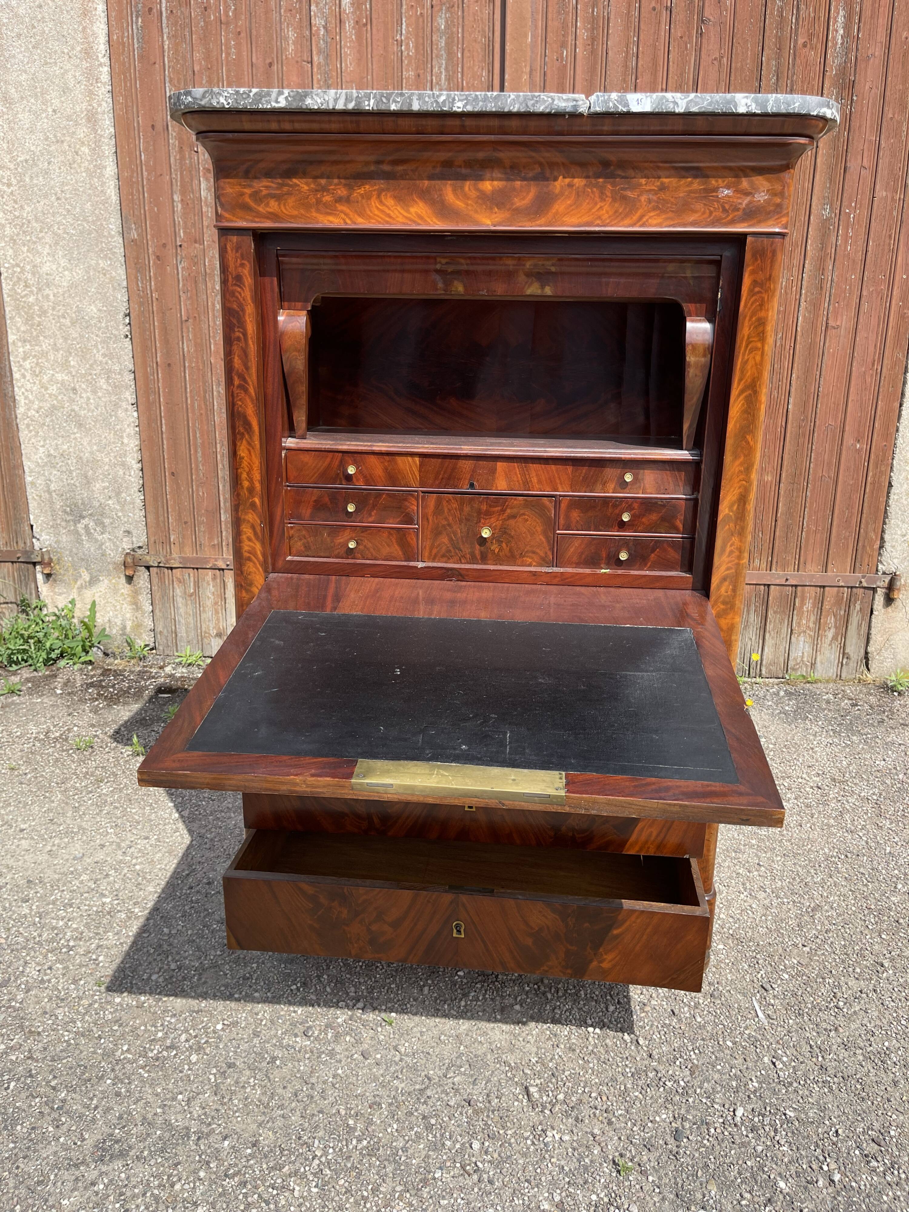 Mahogany Secretary restoration early nineteenth