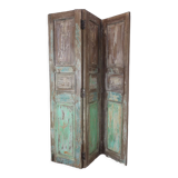 3-leaf screen natural patinated and green