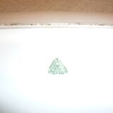 Plat en faience de Limoge, Paysage pastoral 51 cm