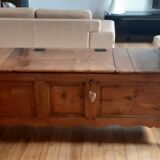 Paire de banc-coffre ou marche bancs début XIXème