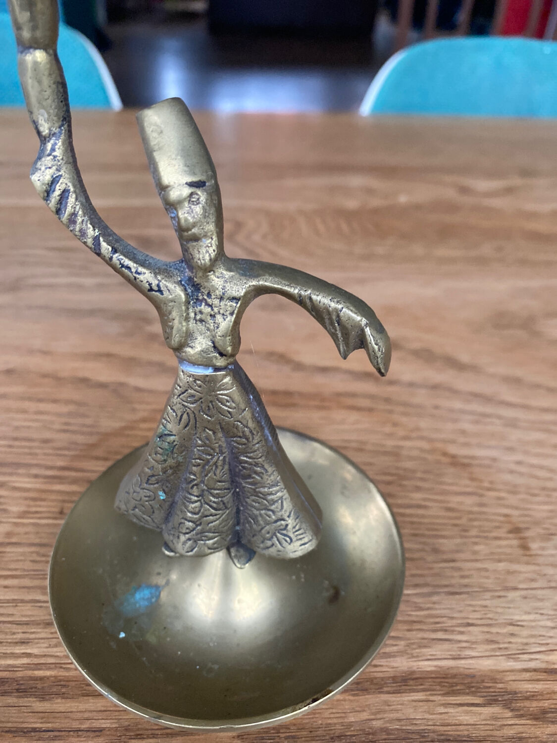 Old copper candle holder