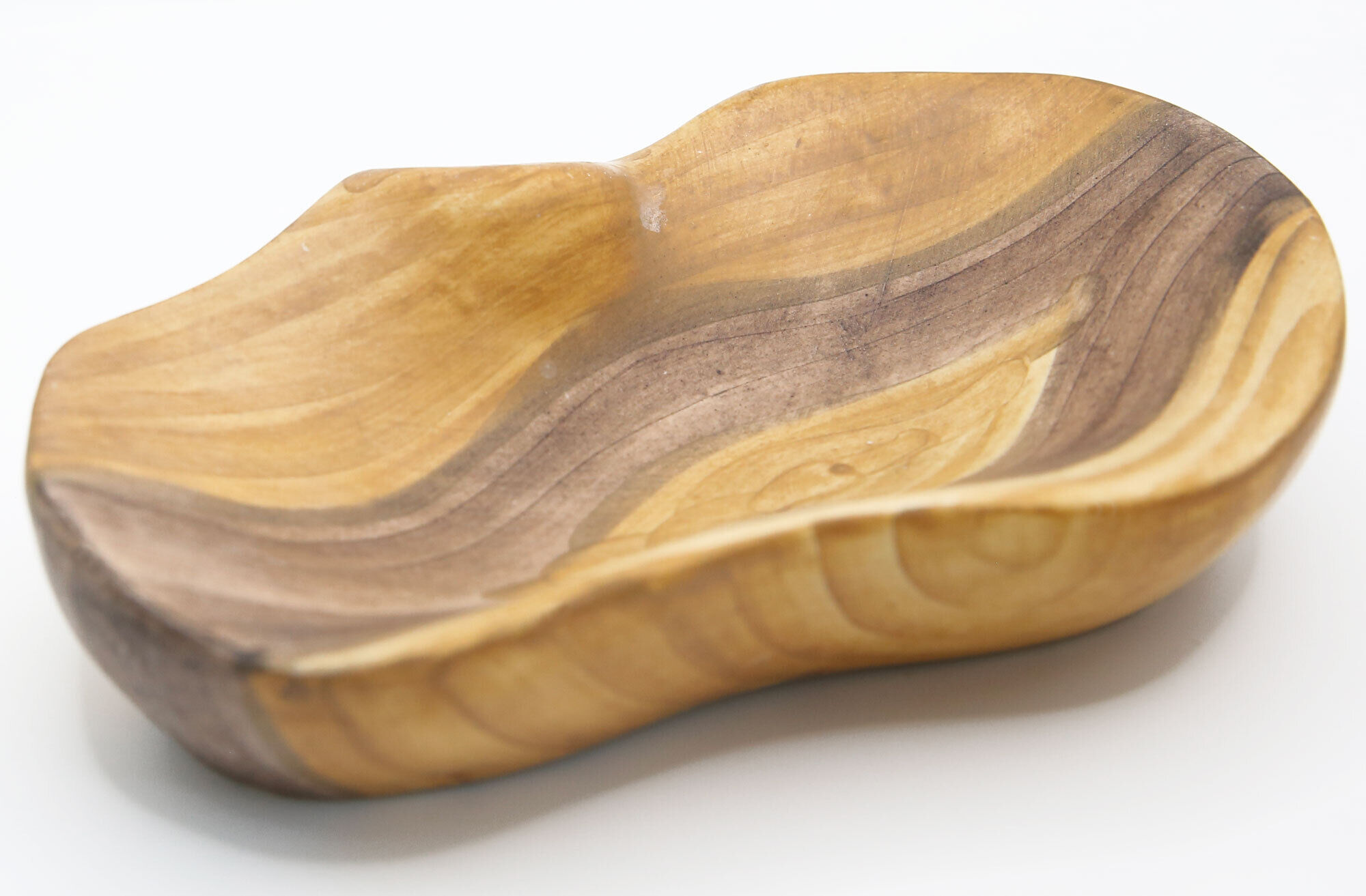 Empty pocket Grandjean Jourdan Vallauris in faience imitiation wood Scandinavian style