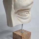 Eye of Michelangelo's "David", vintage cast after Brucciani, on base, 27 cm