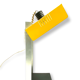 Space age yellow cubic table lamp, Italy 1970s