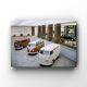 Tirage d’art, showroom Volkswagen, années 1960, couleurs originales