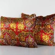 Set of 2 vintage velvet cushion covers 46x56 cm