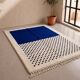 Handmade traditional natural wool rug 2/3 m