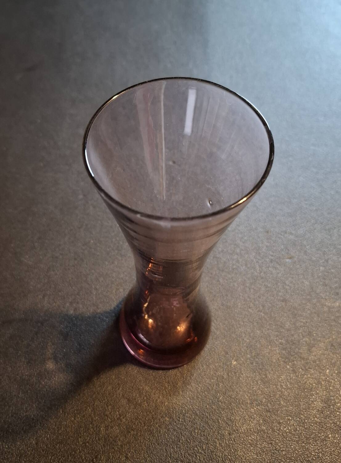 Artisanal violet vase