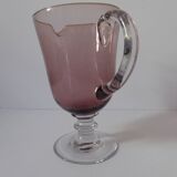 Plum smoked glass ewer