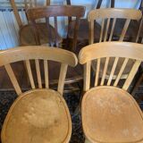 Set of 16 bistro and Baumann chairs