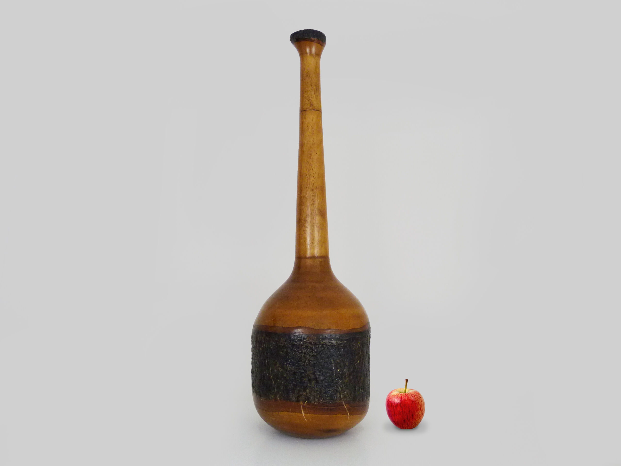 Jacaranda wood vase 1980s