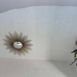 Beveled octagonal mirror 40s 50s 27 cm X 27 cm