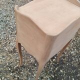 Pair of antique wooden bedside tables in Louis XV style.