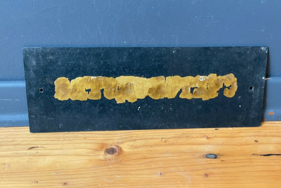 GOLD & BLACK Vintage ACCOUNTANT Glass Sign from 1970's Original MAN CAVE