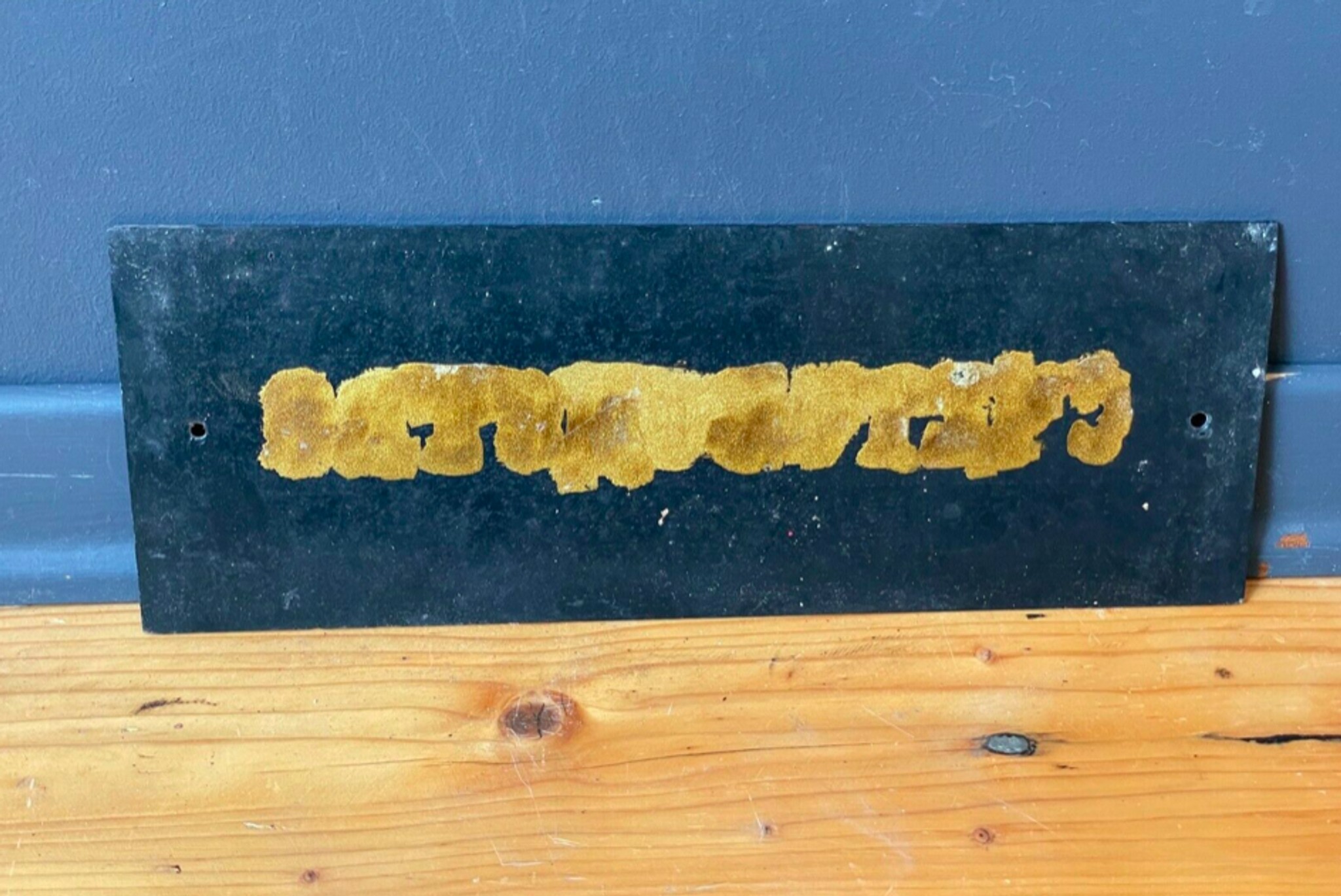 GOLD & BLACK Vintage ACCOUNTANT Glass Sign from 1970's Original MAN CAVE