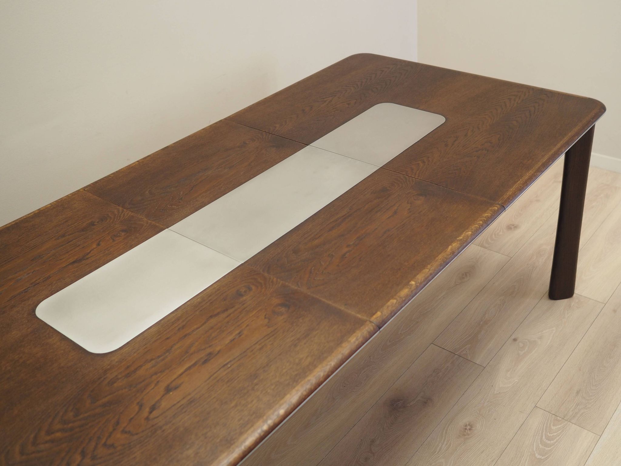 Oak table, Danish design, 1970s, manufacturer: Uldum