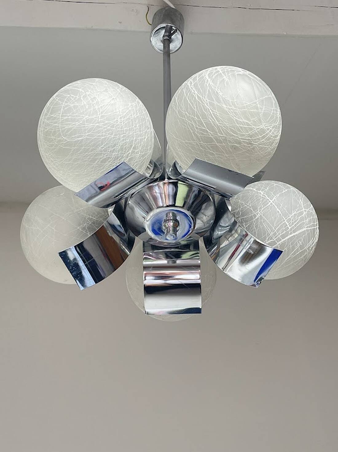 Sputnik Pendant Light Fixture by Szarvasi 1970s