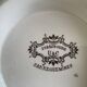 Antique Sarreguemines earthenware mignardise dish on a pedestal