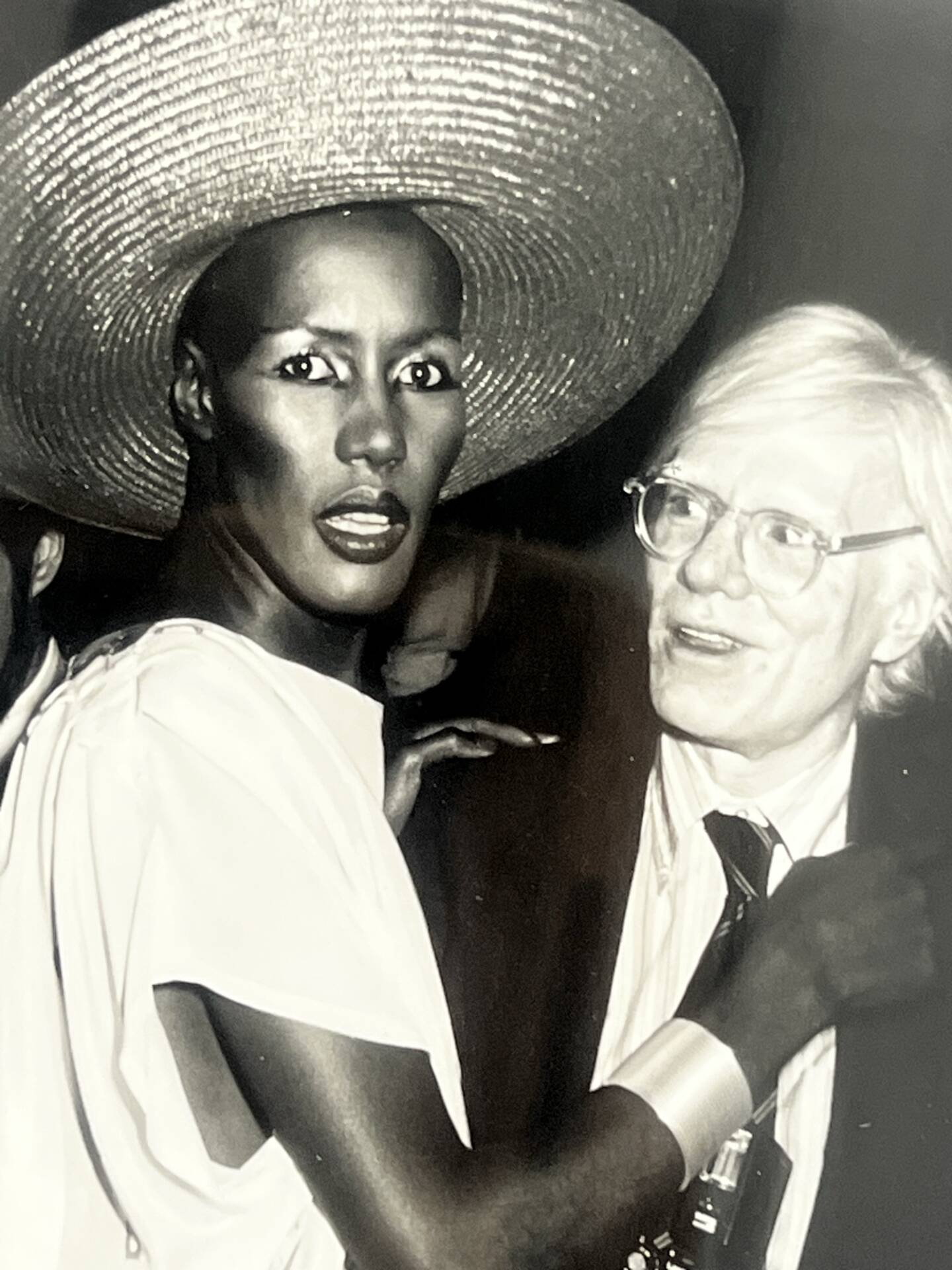 Ron Galella - Grace Jones & Andy Warhol, Studio54, 1978 Silver print