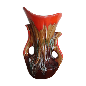 Vase with vallauris handles