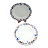 6 assiettes plates anciennes Moulin des Loups