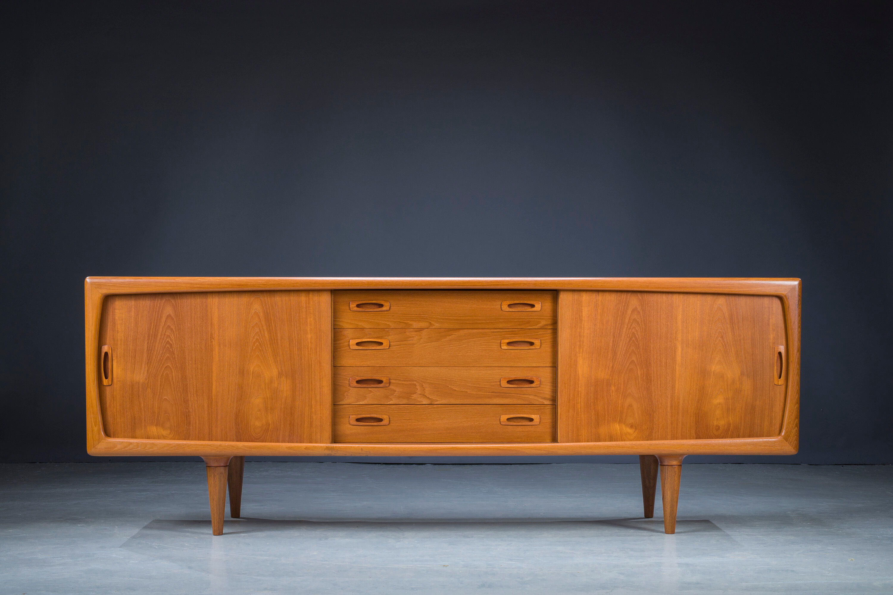 Mid-Century Danish Teak Sideboard from HP Hansen, 1950s