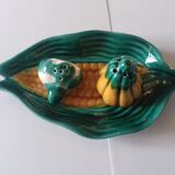 Pepper salt shaker set in slurry - Vallauris