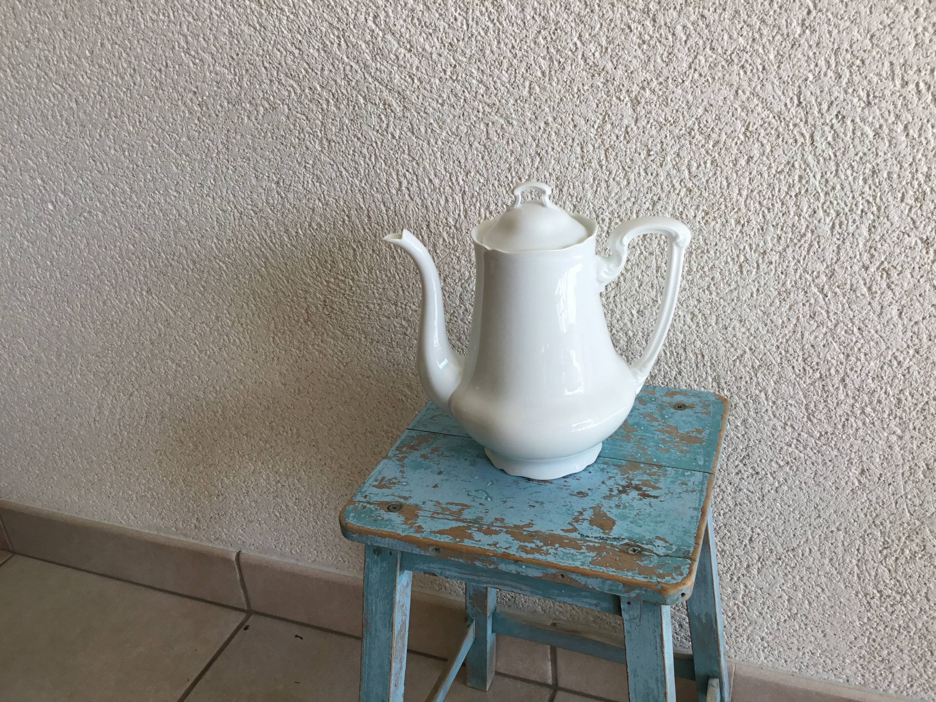 White coffee or teapot