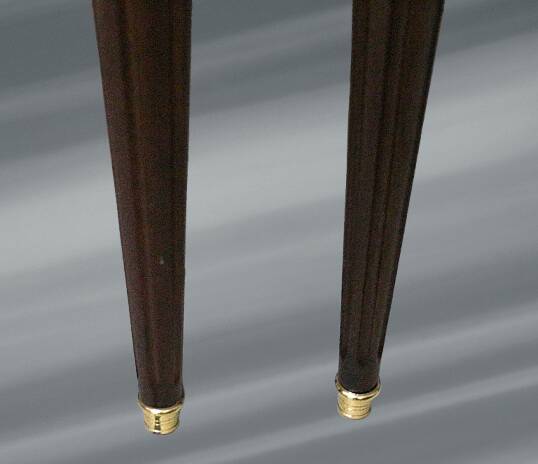 Pair of Mahogany Nightstands with White Carrara Marble in Louis XVI Style