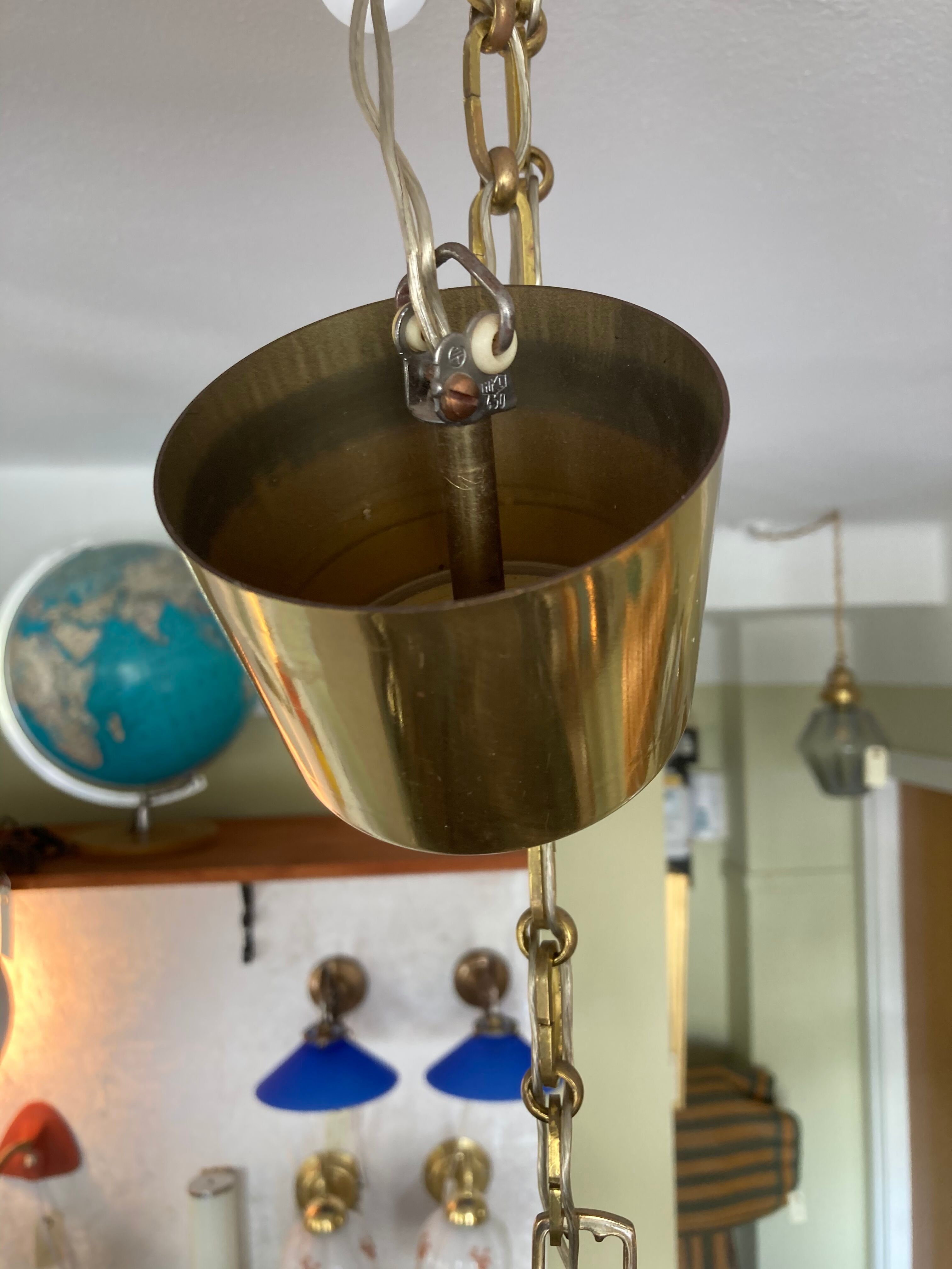 Glass pendant by Carl Fagerlund for Orrefors 1960