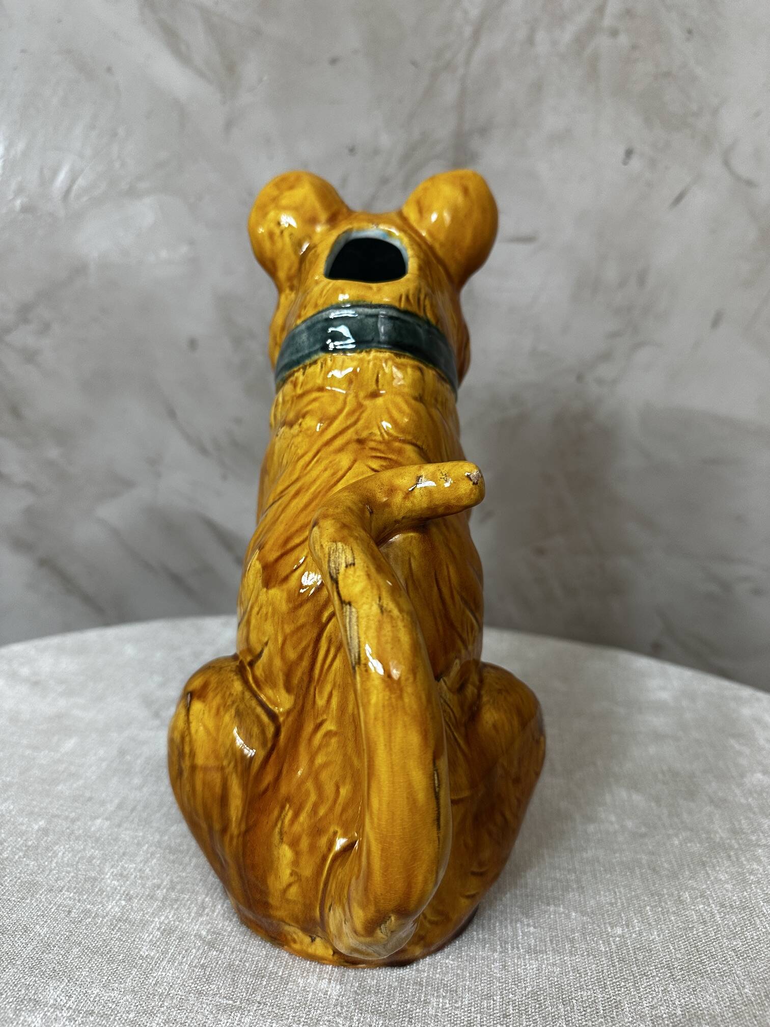 Dog ceramic jug