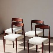 Set of 4 Scandinavian rosewood chairs – Otto Møller style | Vintage