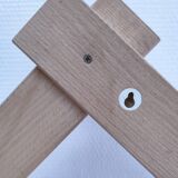Solid pine crossbar coat rack from the 90s