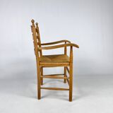 Mid Century Dutch Oak Kitchen Chair, 1960s