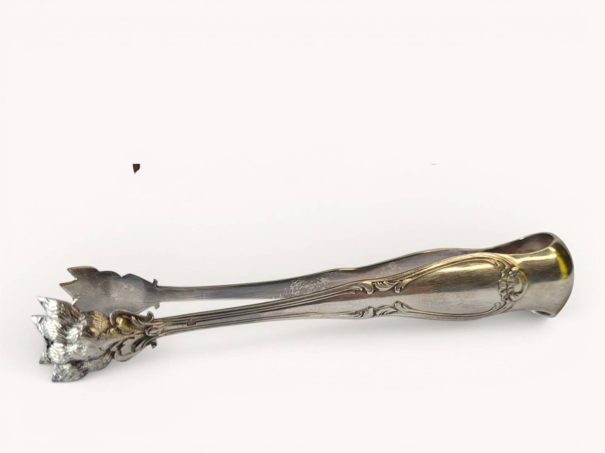 Silver-plated sugar tongs