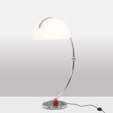 Chromed metal floor lamp. 1970s