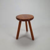 Mid century oak tripod stool, 1950s
